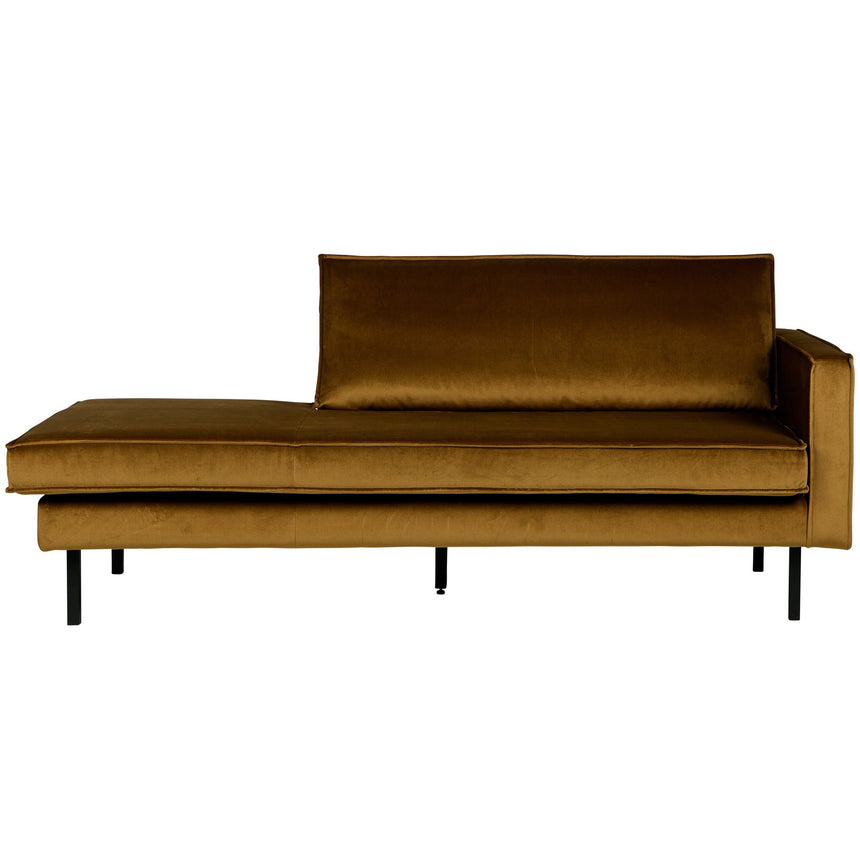 Rodeo jobbos daybed bársony mézes sárga