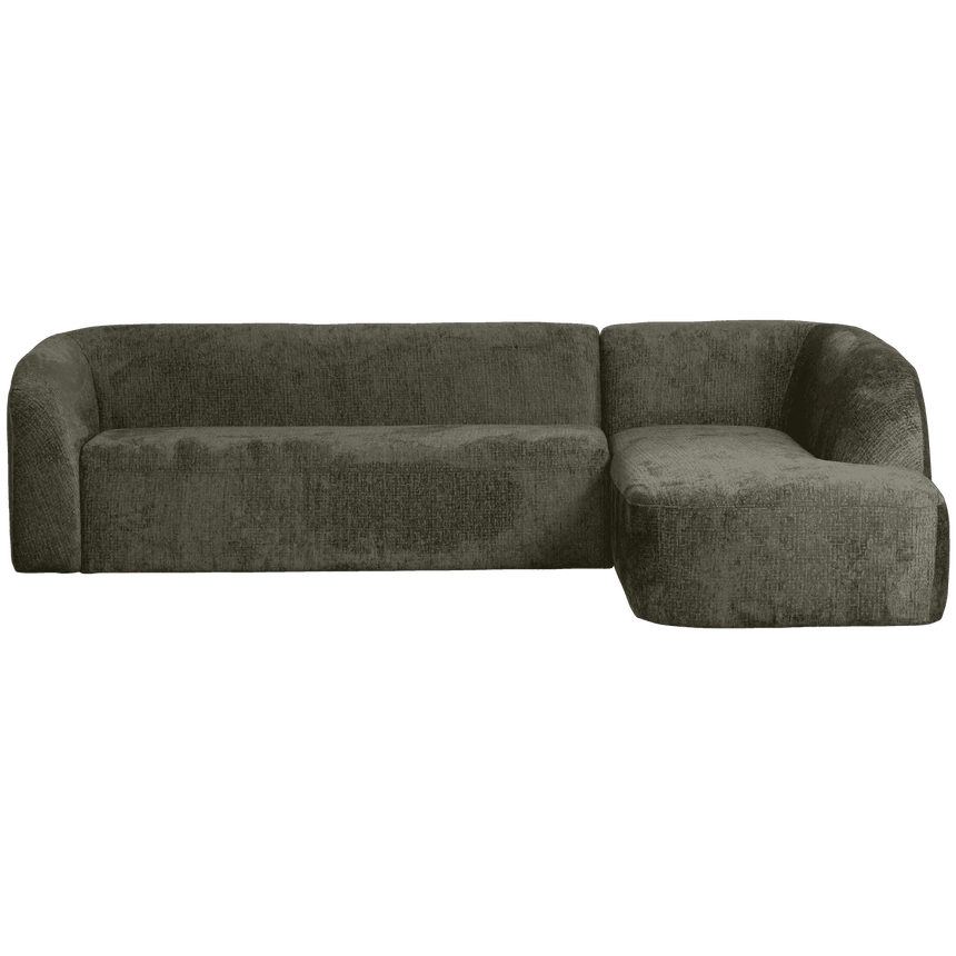 Sloping jobbos bársony sarokkanapé