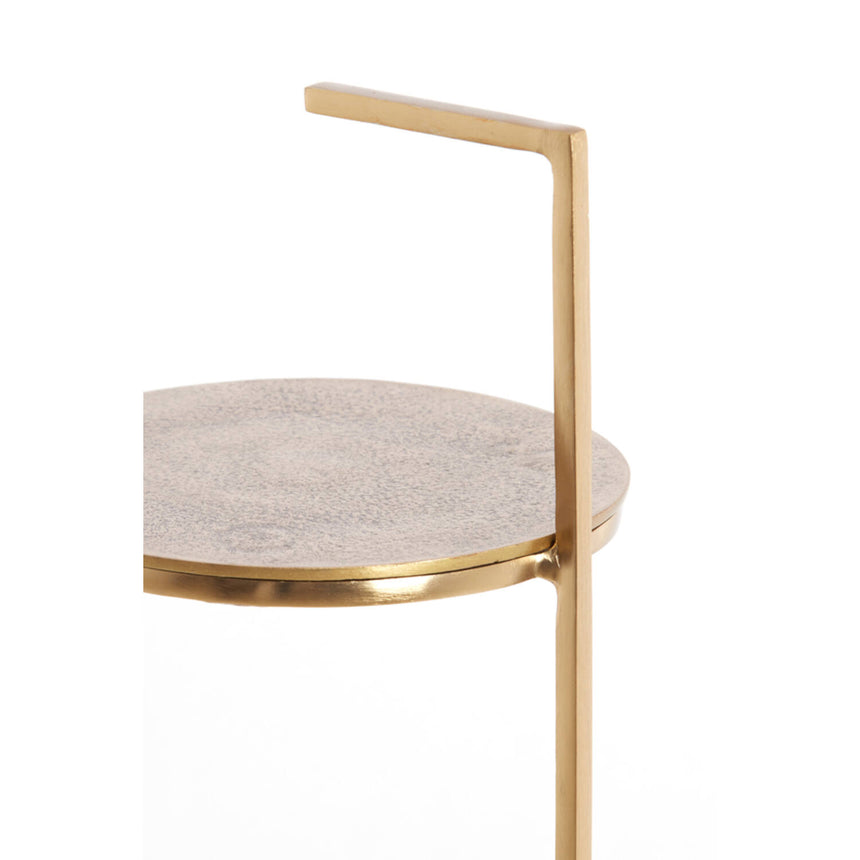 Leda – Klasszikus eleganciájú márvány és antik bronz lerakóasztal