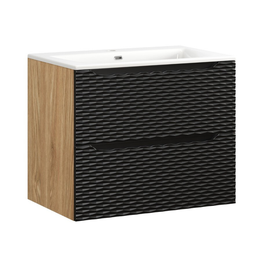 Baggy woven chenille pouf