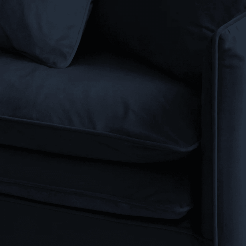 Boho 4-seater velvet sofa