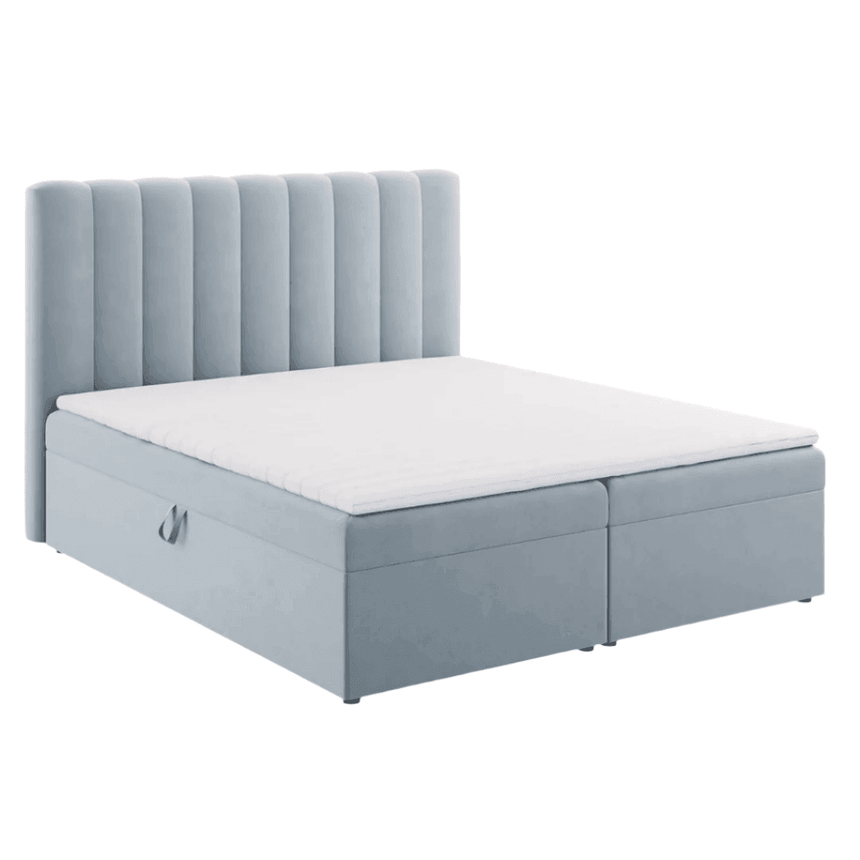 Kelp velvet double bed 140x200