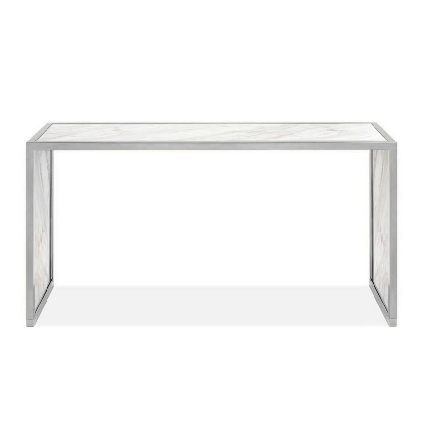 Crowne márvány konzolasztal ezüst lábbal