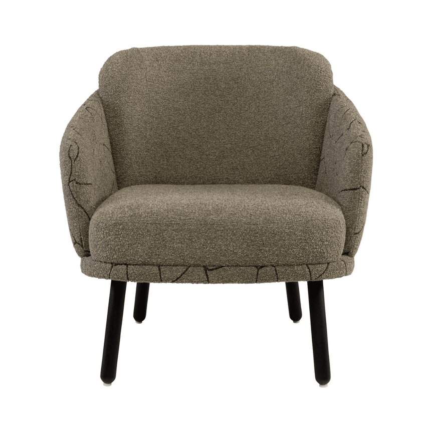Couture fabric armchair
