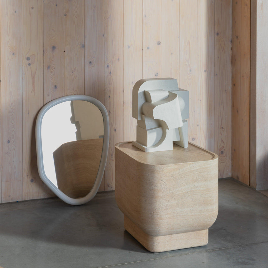 Looks wooden mirror small