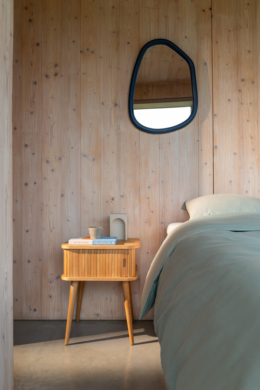 Looks wooden mirror small