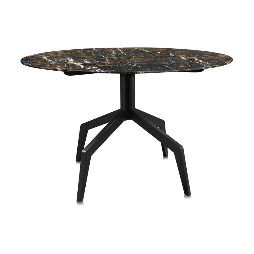 Razor marble dining table Ø120