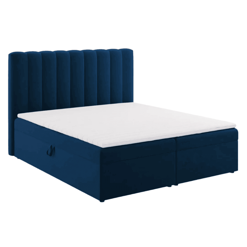 Kelp velvet double bed 140x200
