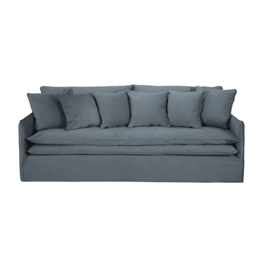 Boho 4-seater velvet sofa