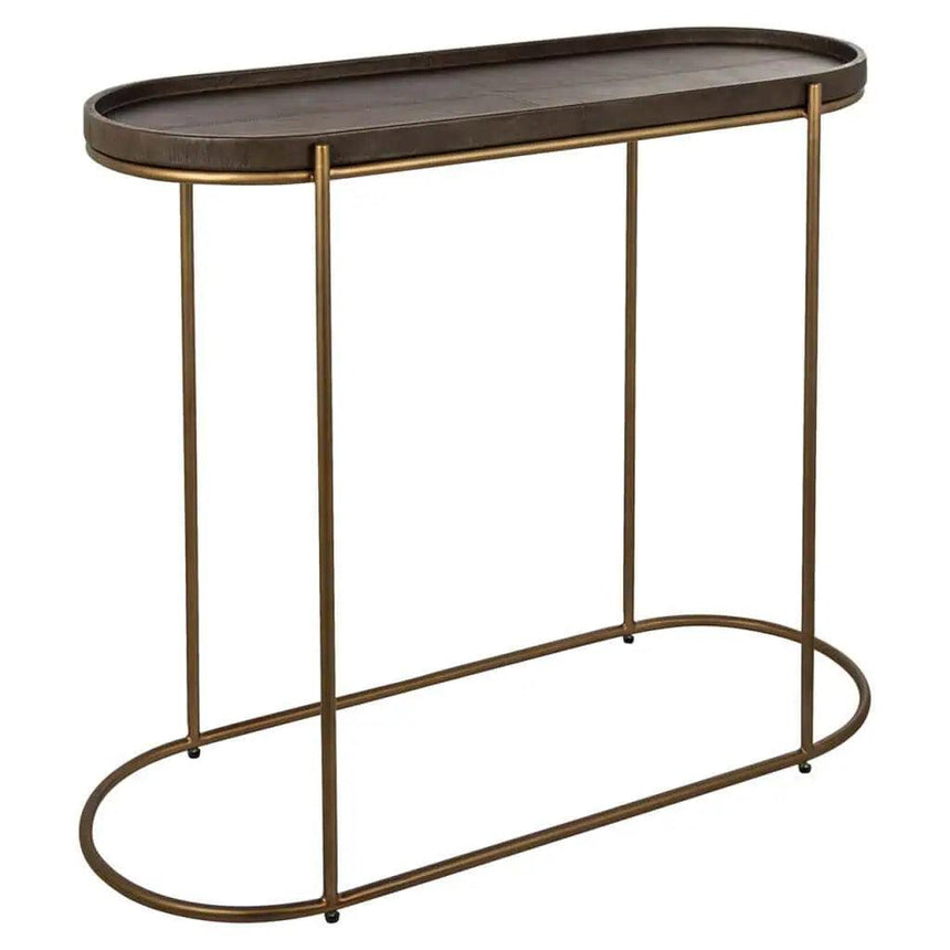 Zillon leather console table