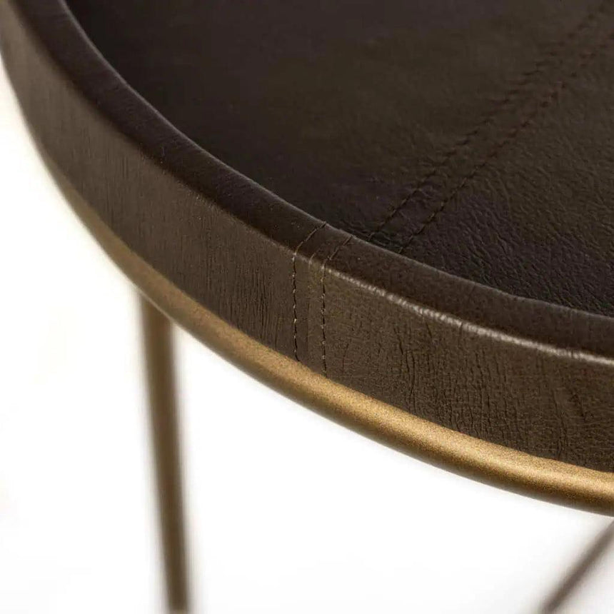 Zillon leather console table