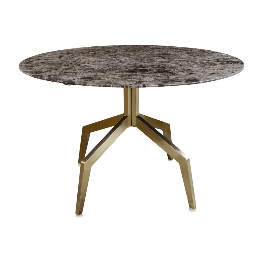 Razor marble dining table Ø120