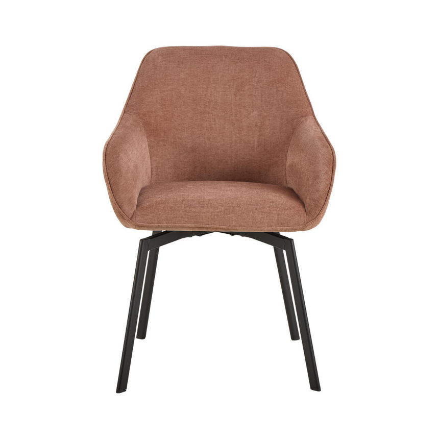 Clara chenille swivel chair