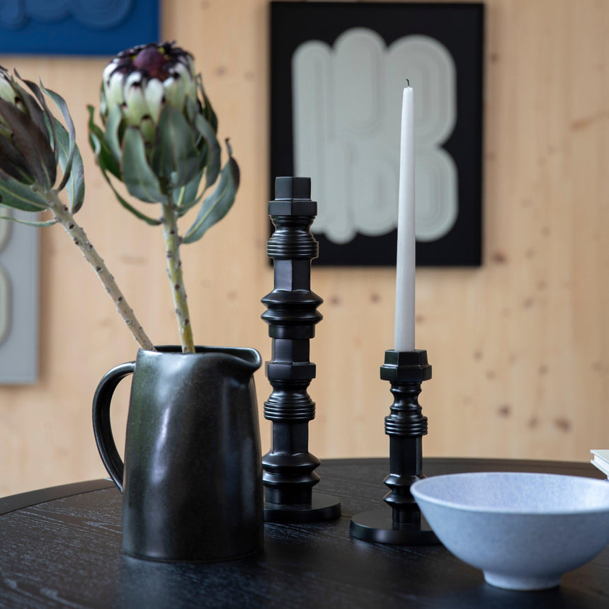 Totem metal candle holder large