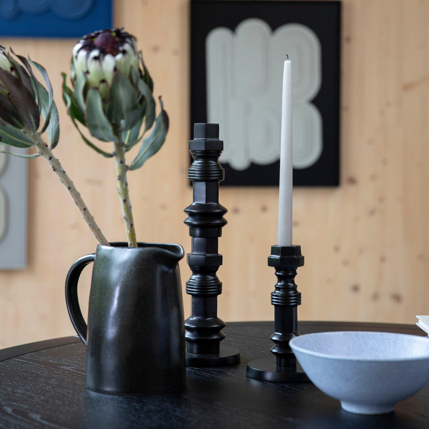 Totem metal candle holder small