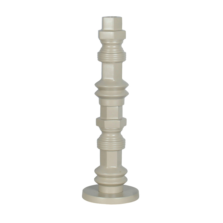 Totem metal candle holder large