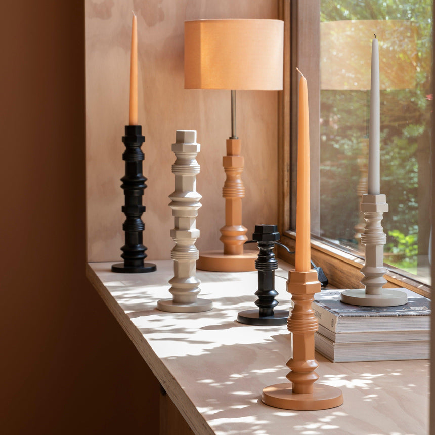 Totem metal candle holder small