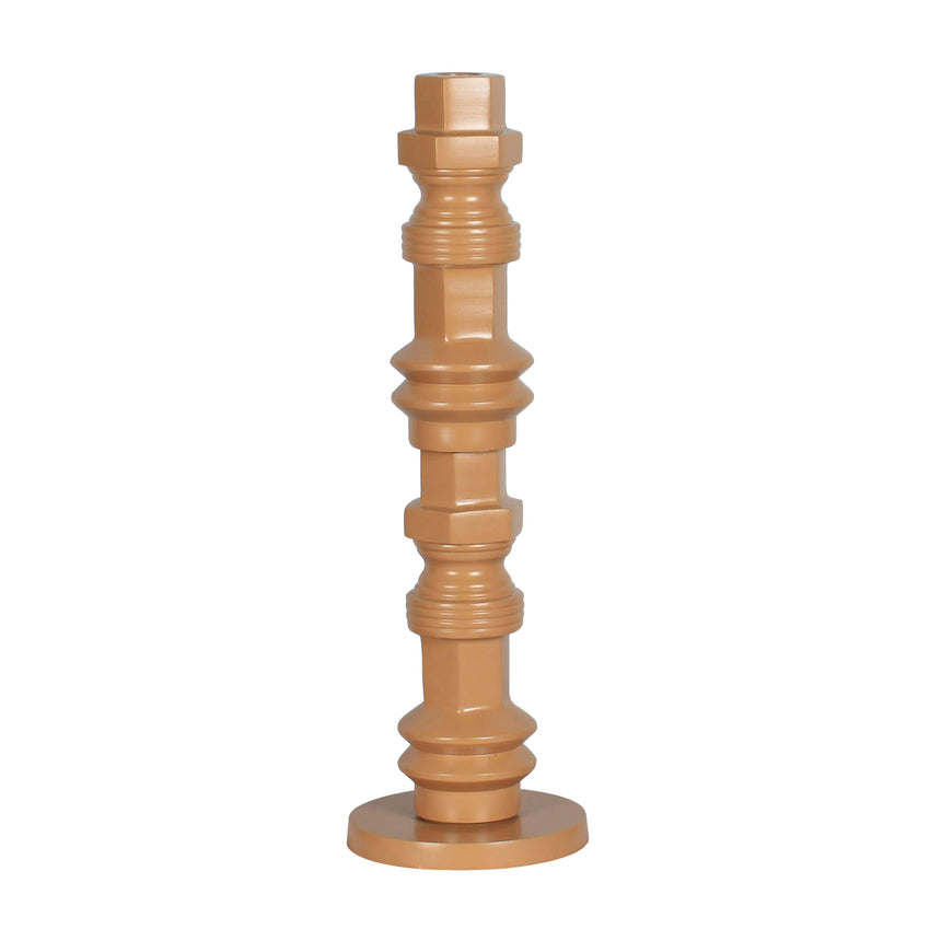 Totem metal candle holder large