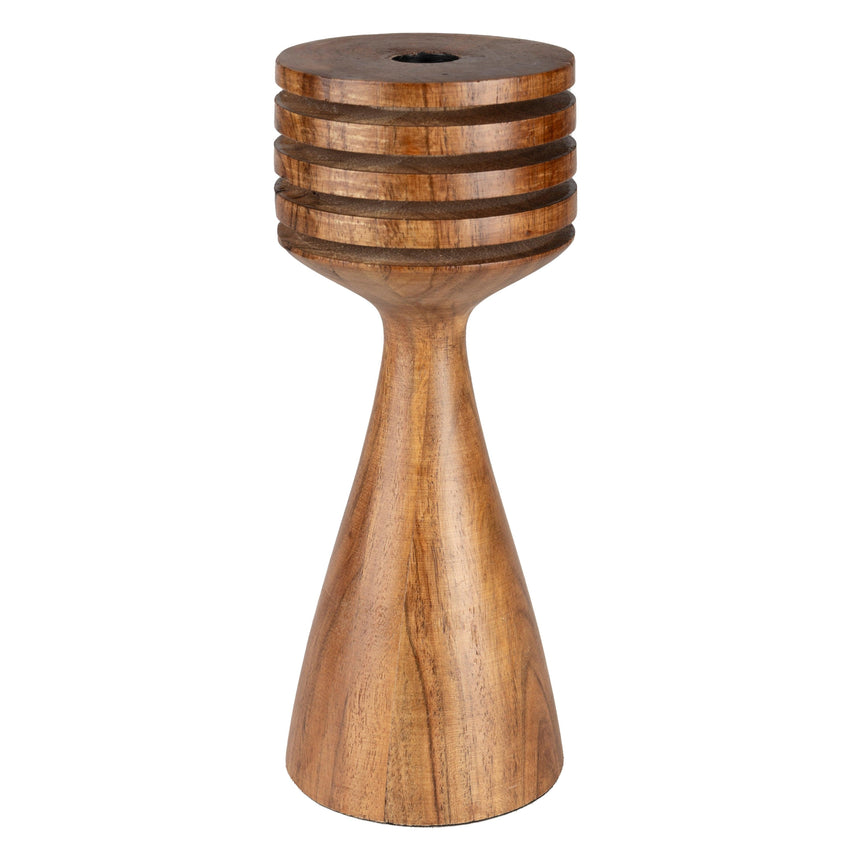 Hoover wooden candle holder