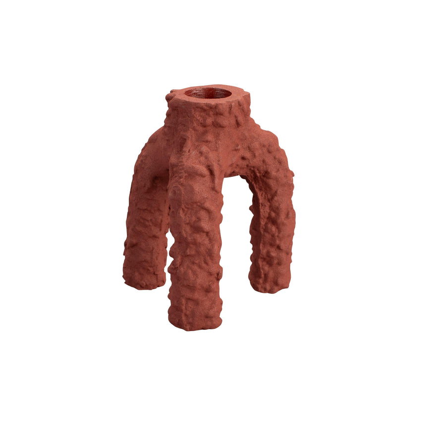 Cruz metal candle holder small