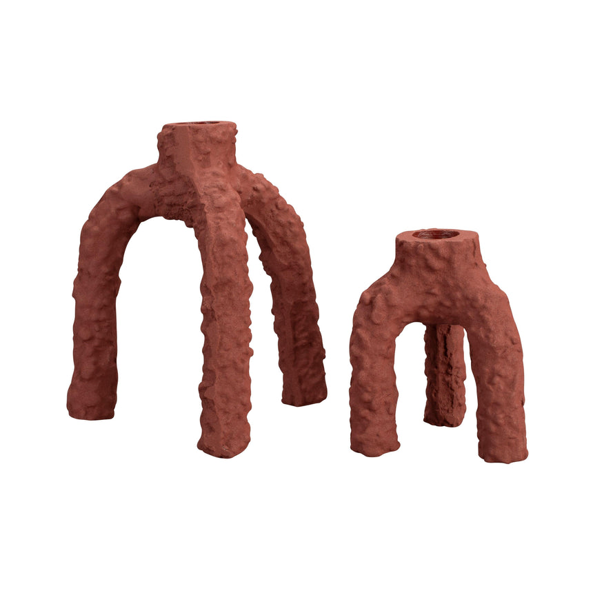 Cruz metal candle holder small