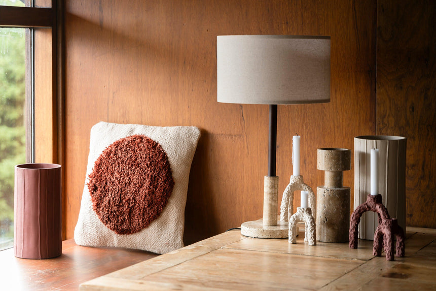 Cruz metal candle holder small