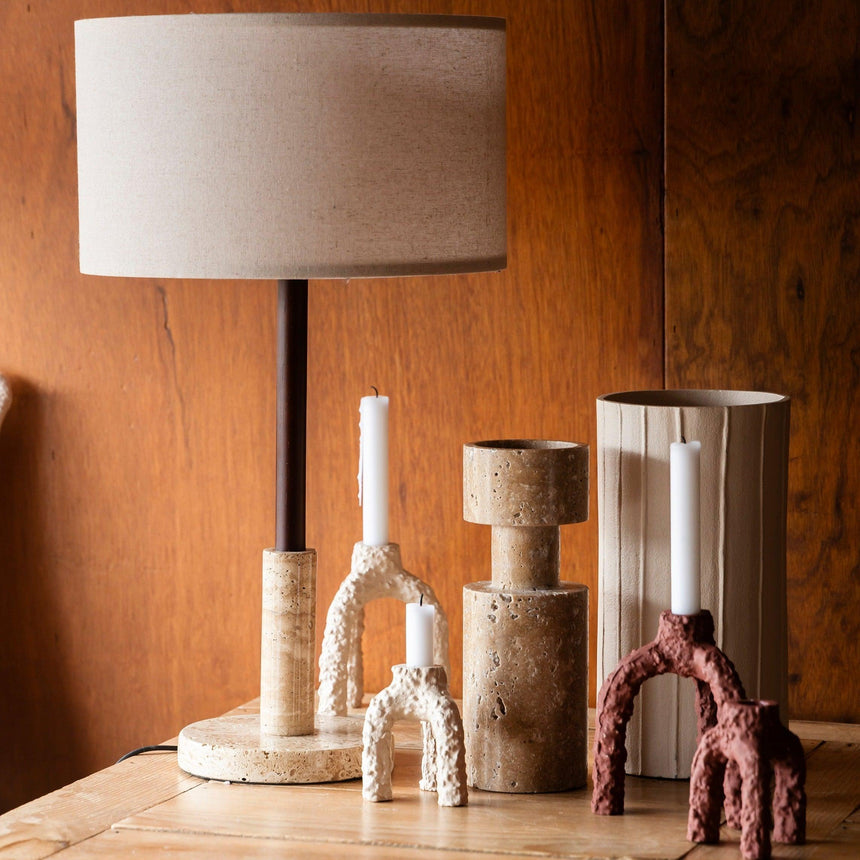 Cruz metal candle holder small