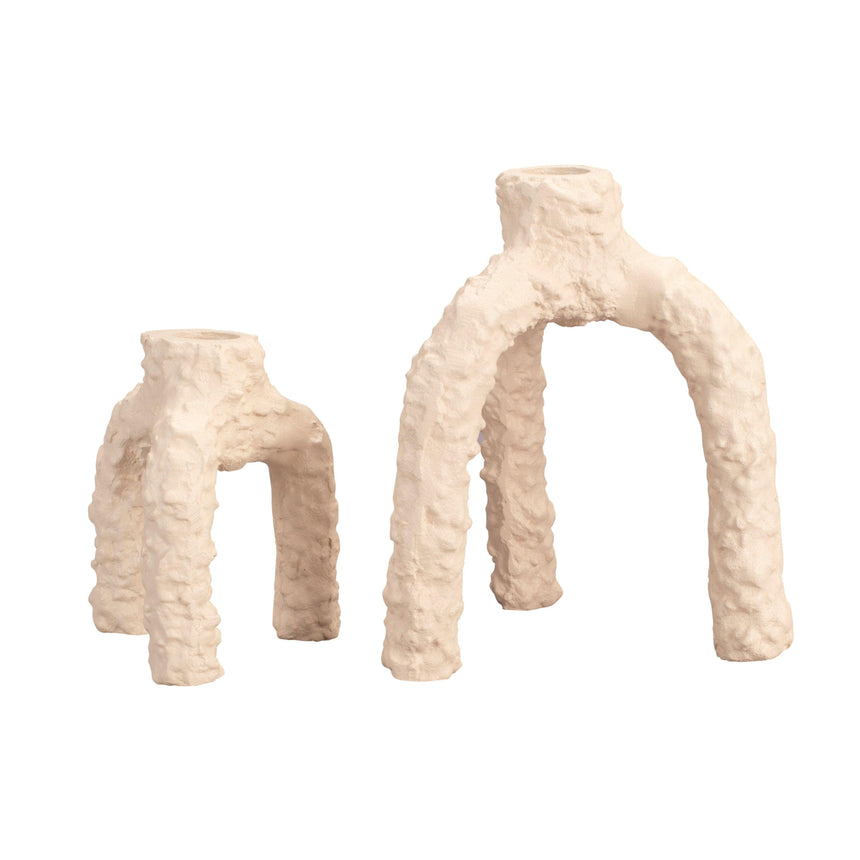 Cruz metal candle holder small