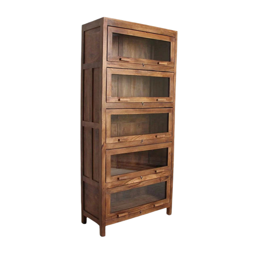 Library wooden cabinet 90x197