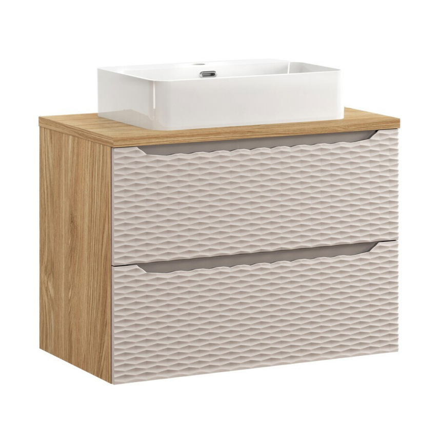 Baggy woven chenille pouf