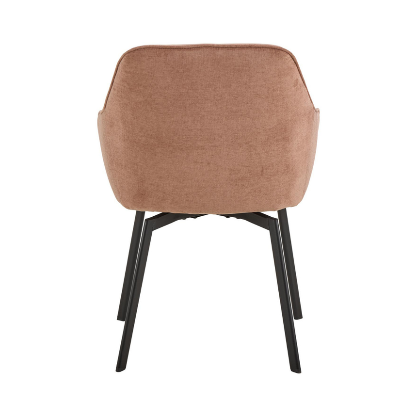 Clara chenille swivel chair