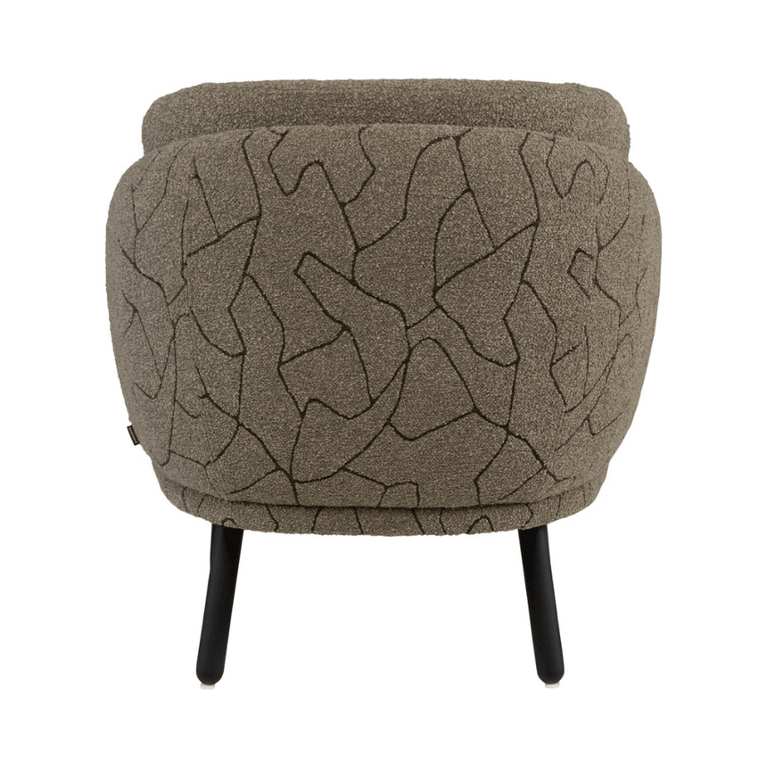 Couture fabric armchair