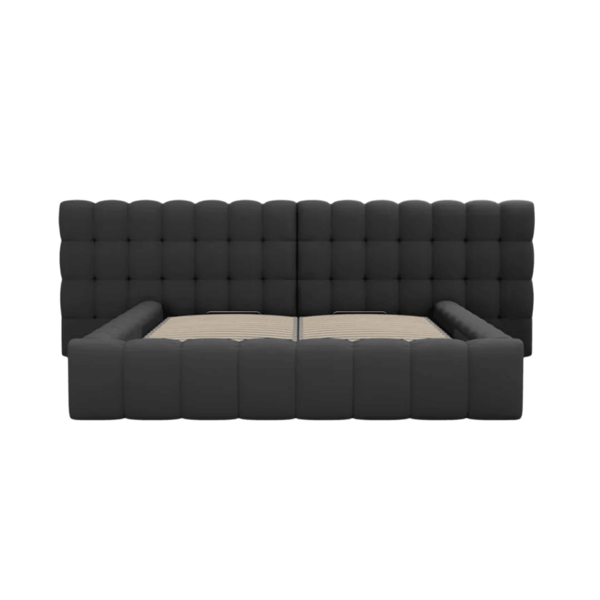 Mamaia wide fabric bed frame 140x200