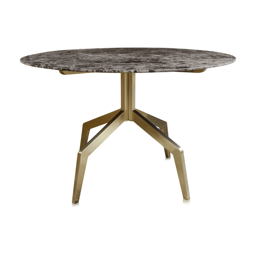 Razor marble dining table Ø120