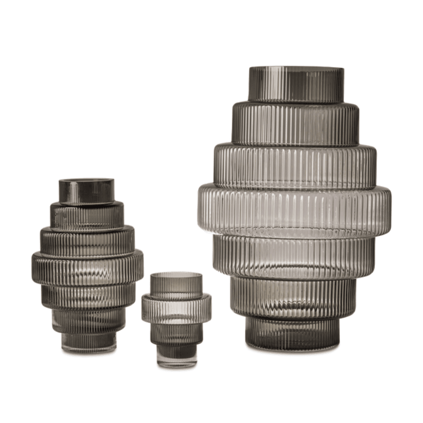 Steps glass vase 30cm