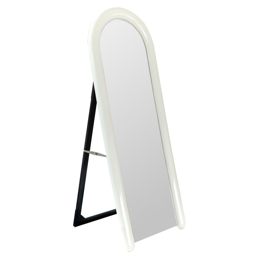 Langston tükör – Széles kerettel, lágy törtfehér árnyalatban