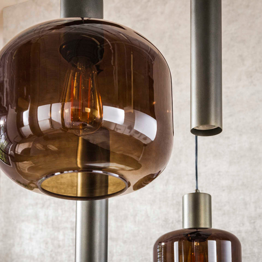 Zistra 433 üveg függőlámpa