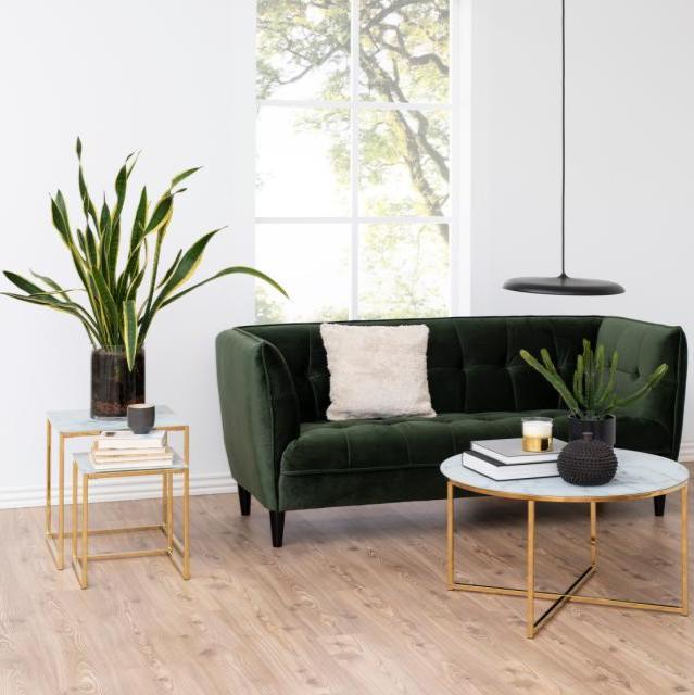 Alisma glass coffee table Ø80