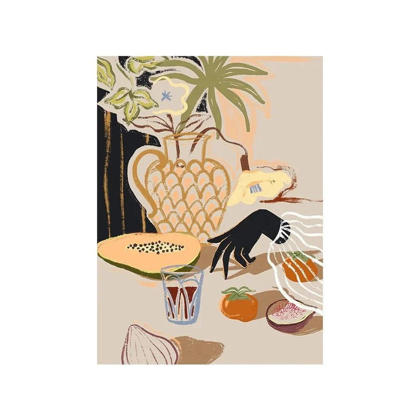 Fruitful Spread design canvas print