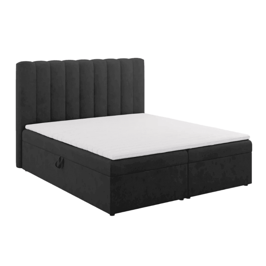 Kelp fabric double bed 160x200