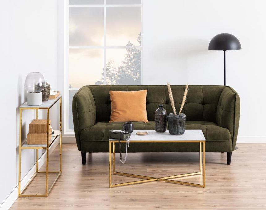 Alisma glass console table