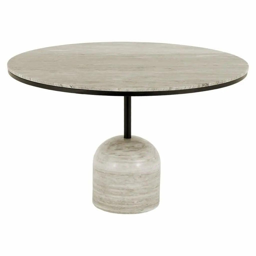 Duncan marble dining table Ø120