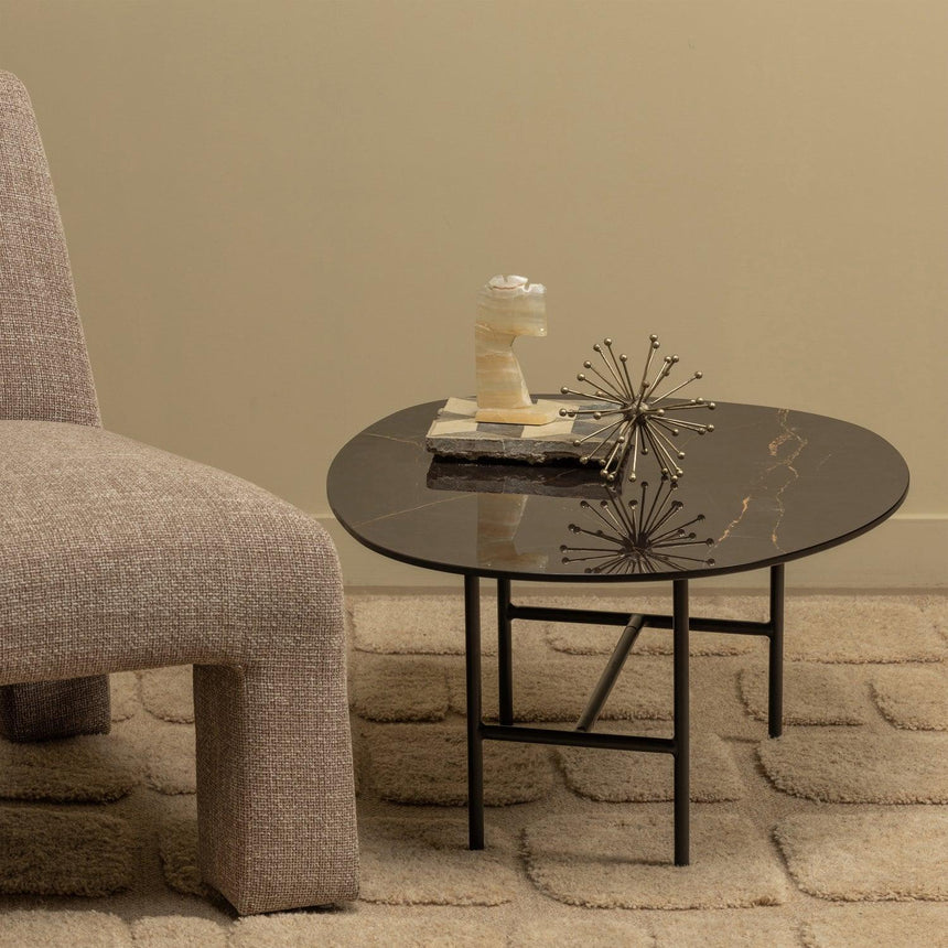 Vajen porcelán dohányzóasztal Ø70 - Dutch Home