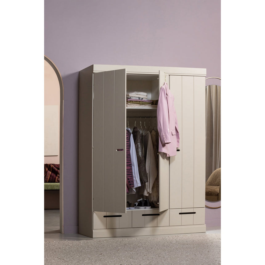 Connect 140 cm-es ruhásszekrény (3 ajtós)