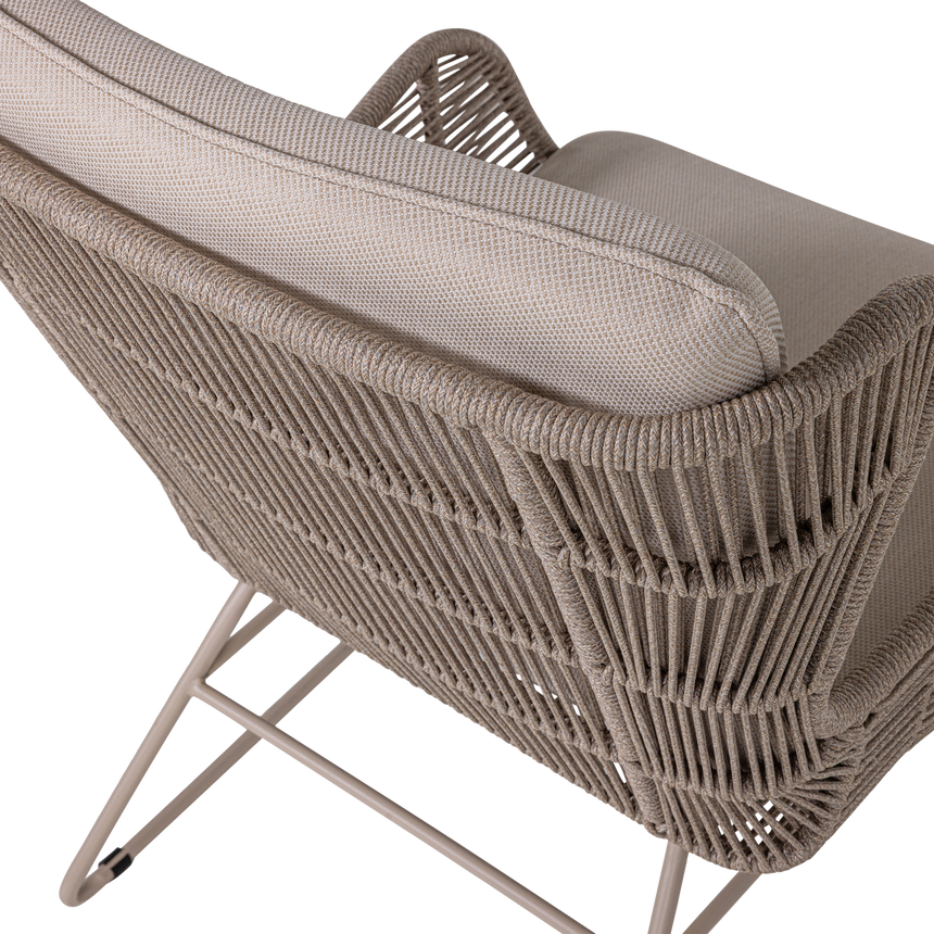 Grace kültéri lounge szék – Modern fonott design