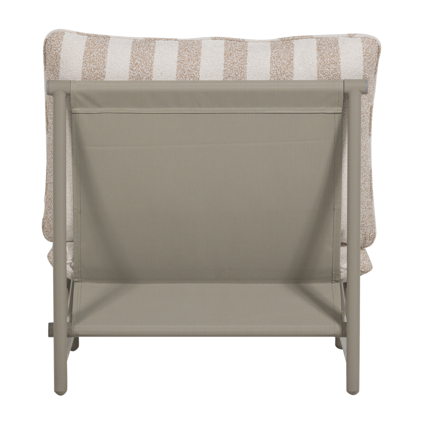 Elvo kerti lounge fotel – Minimalista alumínium vázzal