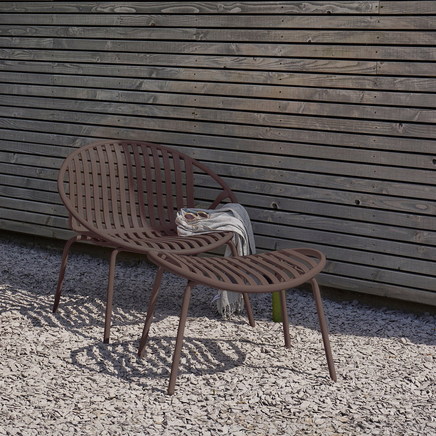 Bruce kerti fotel és lábtartó szett – Könnyed elegancia és teljes relaxáció