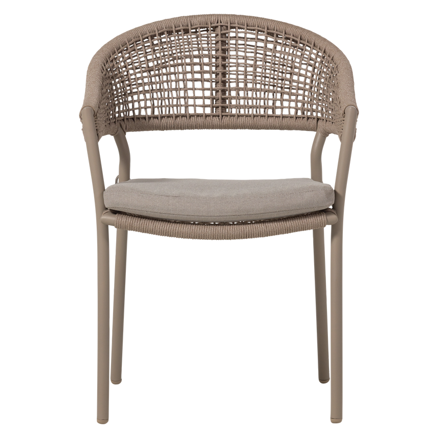 Rilo kerti szék – Alumínium vázzal és poliészter kötélfonattal