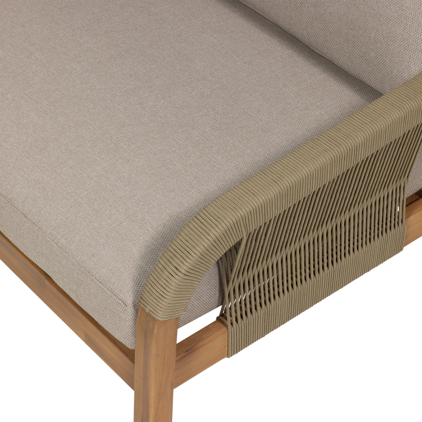 Taro kerti lounge és étkező garnitúra – FSC akácfából, kültéri kárpitozással