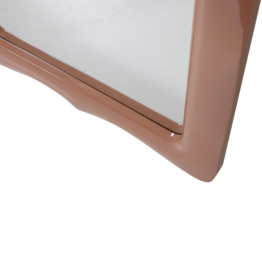 Norea állótükör – Magasfényű antik rózsaszín kerettel